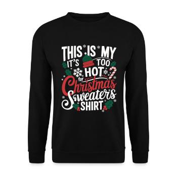 Ugly Christmas Christmas Funny - Unisex Sweatshirt - black - Front - Alina (178cm) & Michal (187cm)