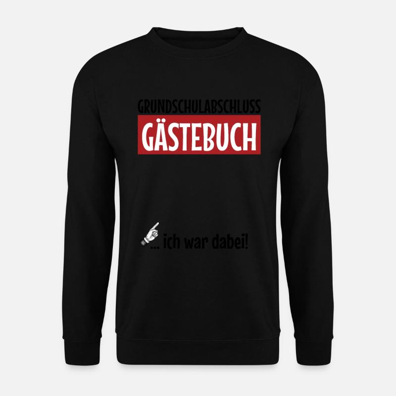 4. Klasse Grundschule Abschluss Gästebuch - Unisex Pullover - Schwarz