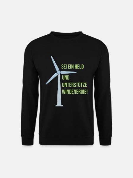 Frischer Wind für die Zukunft | Unterstützer der - Unisex Pullover - Schwarz