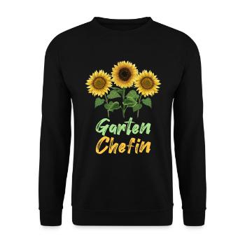 Patron de jardin | T-shirt Hobby Gardener pour femme | - Sweat-shirt Unisexe - noir - Devant - Alina (178cm) & Michal (187cm)