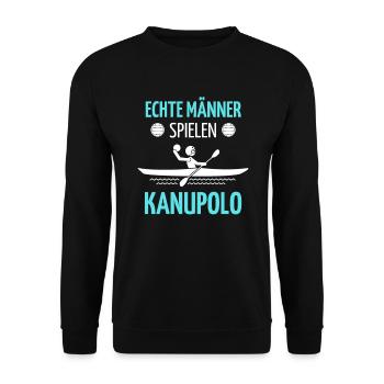 Canoë polo dicton Tshirt | Conception du canoë-polo | - Sweat-shirt Unisexe - noir - Devant - Alina (178cm) & Michal (187cm)