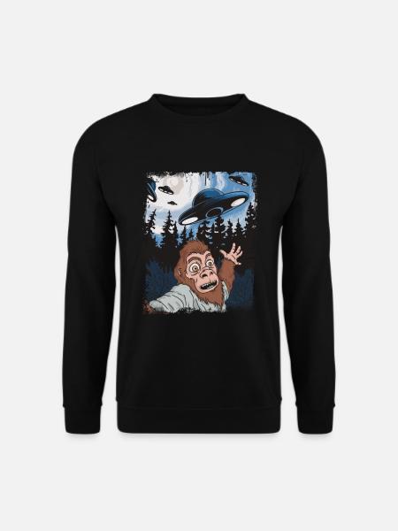 Ufo Alien Bigfoot Sasquatch - Unisex Pullover - Schwarz