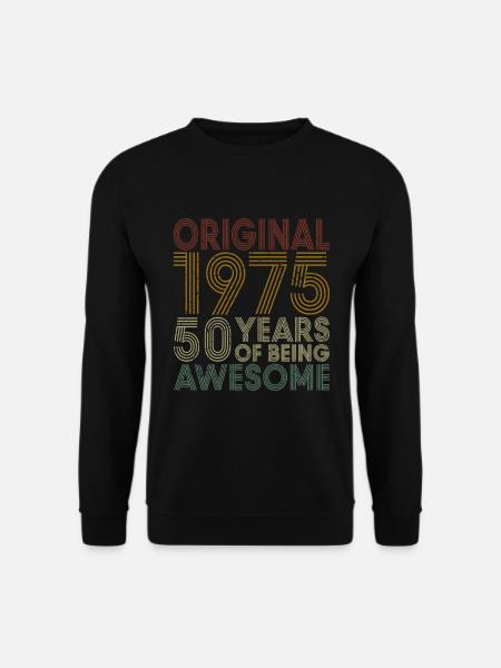 Original 1975 - 50 Years Of Being Awesome - Unisex Sweatshirt - black
