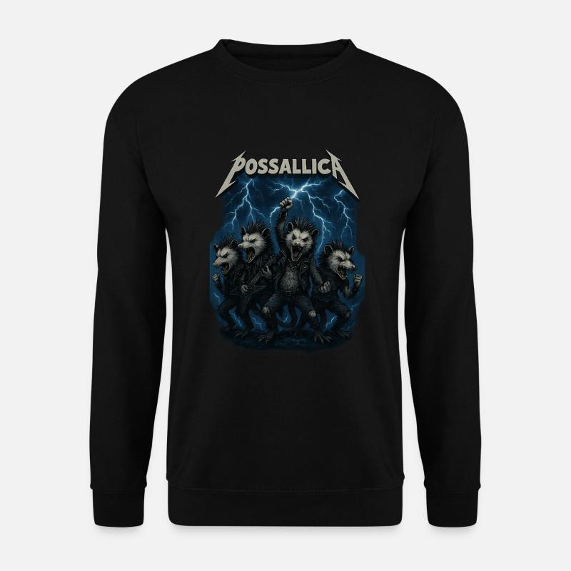 Possum Opossum Rock Band - Unisex Sweatshirt - black