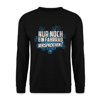 Fahrrad fahren Rennrad MTB noch eins - Unisex Pullover - Schwarz - Vorne - Alina (178cm) & Michal (187cm)
