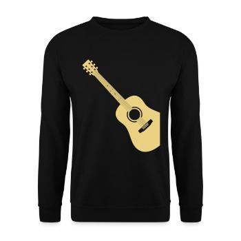 Classical guitar classical guitar - Unisex Sweatshirt - black - Front - Alina (178cm) & Michal (187cm)