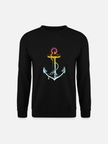 ancre - Sweat-shirt Unisexe - noir