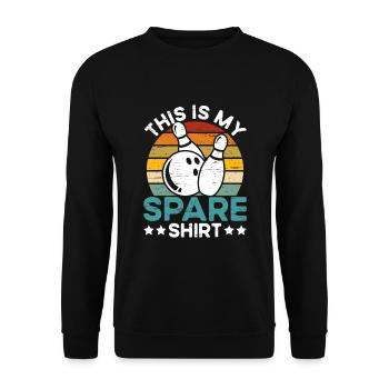 Ceci est mon joueur de bowling de tenue de rechange - Sweat-shirt Unisexe - noir - Devant - Alina (178cm) & Michal (187cm)