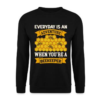 Beekeeping Beekeeping Course Beekeepers' Association Honey Bee Beekeepers - Unisex Sweatshirt - black - Front - Alina (178cm) & Michal (187cm)
