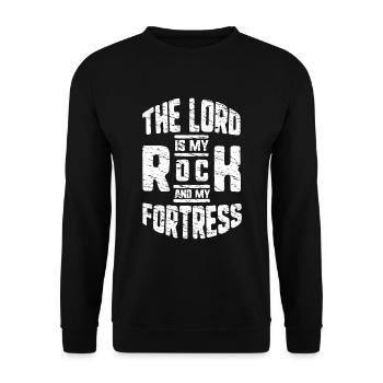 Proverbes et messages des Psaumes bibliques - Sweat-shirt Unisexe - noir - Devant - Alina (178cm) & Michal (187cm)