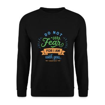 Proverbes et messages des Psaumes bibliques - Sweat-shirt Unisexe - noir - Devant - Alina (178cm) & Michal (187cm)