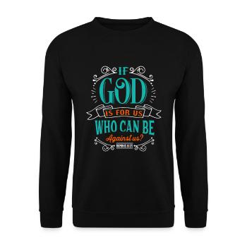 Messages de la Bible Lumière du monde - Sweat-shirt Unisexe - noir - Devant - Alina (178cm) & Michal (187cm)