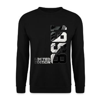 LIMITED EDITION 1958 68TH BIRTHDAY - Unisex Sweatshirt - black - Front - Alina (178cm) & Michal (187cm)