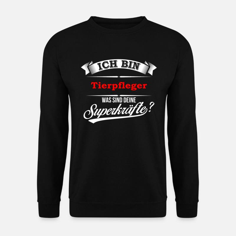 Tierpfleger Tierpflegerin Tierpflege Zoo - Unisex Pullover - Schwarz