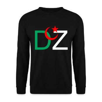 DZ Algérie - Sweat-shirt Unisexe - noir - Devant - Alina (178cm) & Michal (187cm)
