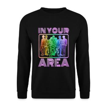 KPop Area Group KPop KDrama Fan Idée cadeau - Sweat-shirt Unisexe - noir - Devant - Alina (178cm) & Michal (187cm)