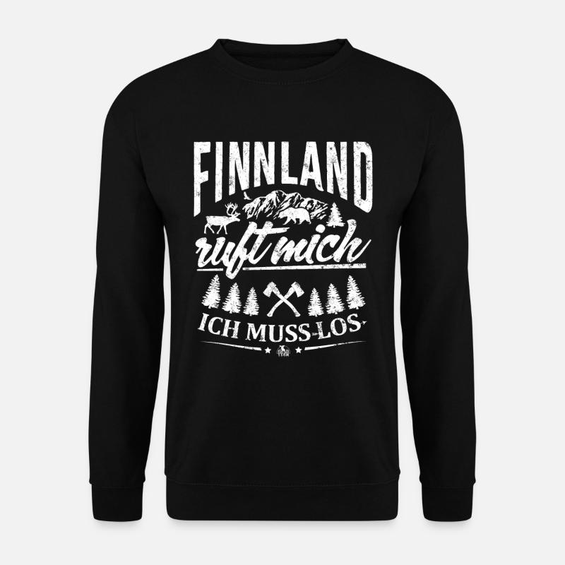 Finnland ruft mich - Ich muss los - Unisex Pullover - Schwarz