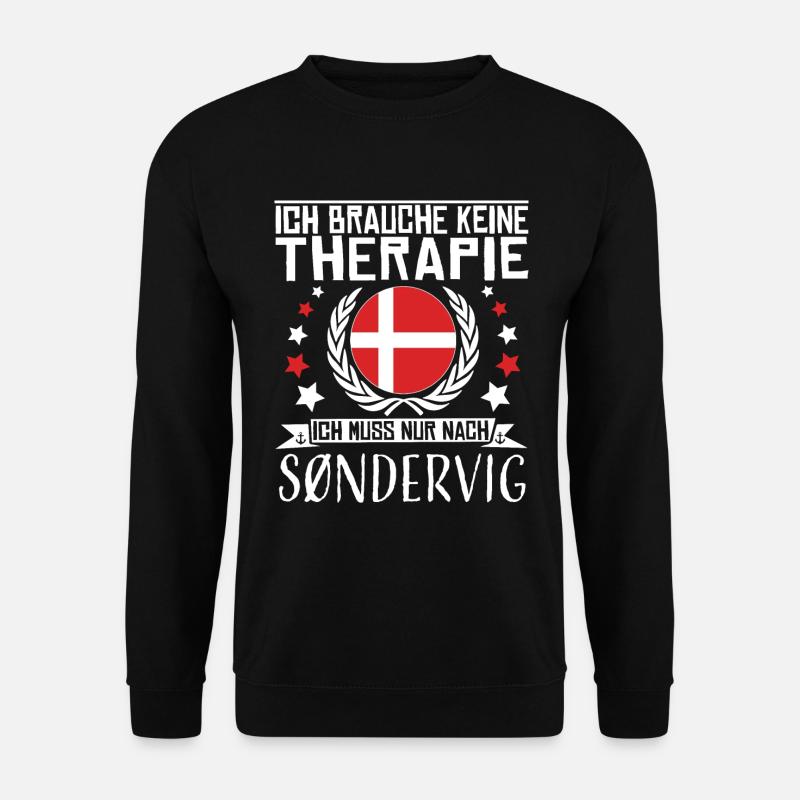 Ich brauche keine Therapie - Sondervig - Unisex Pullover - Schwarz