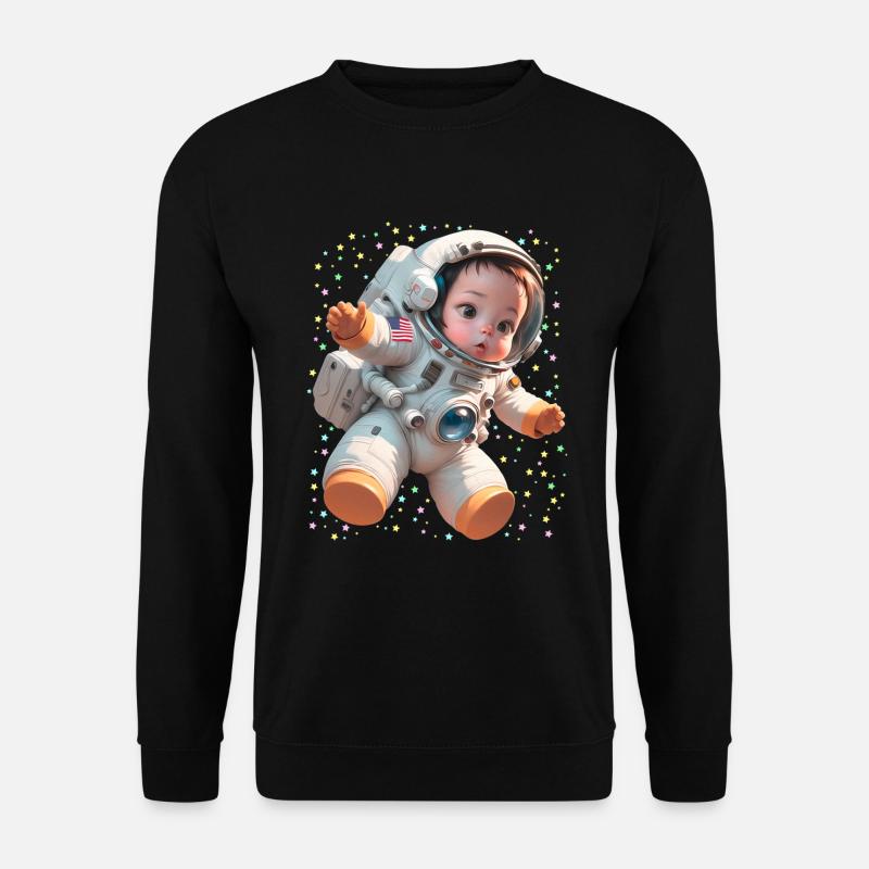 Baby Astronaut Babynaut - Unisex Pullover - Schwarz