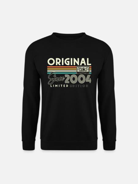 Original 2004 Jahrgang Vintage Retro Geburtstag - Unisex Pullover - Schwarz