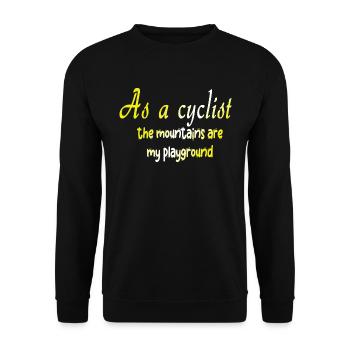 Bicycle Bicycle Bicycle Bike Biker MTB 9 - Unisex Sweatshirt - black - Front - Alina (178cm) & Michal (187cm)