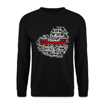 Schwarzwald Herz - Sweat-shirt Unisexe - noir - Devant - Alina (178cm) & Michal (187cm)