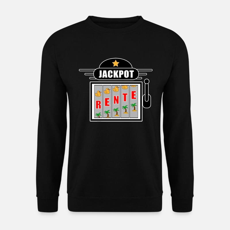 Rente Jackpot - Unisex Pullover - Schwarz