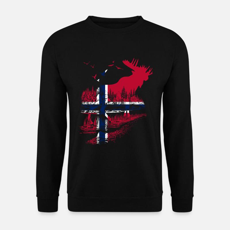 NORWEGEN ELCH - Unisex Pullover - Schwarz