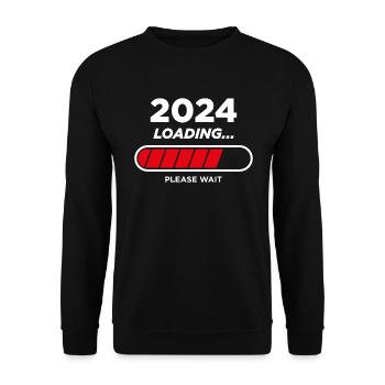 2024 Wird geladen - Unisex Pullover - Schwarz - Vorne - Alina (178cm) & Michal (187cm)