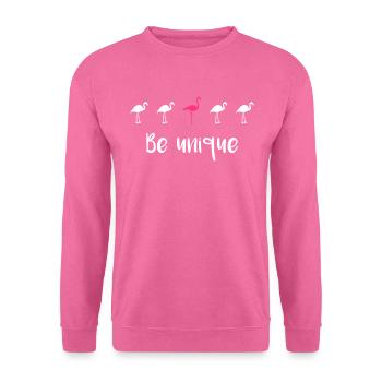 Sei einzigartig! - Unisex Pullover - Pink - Vorne