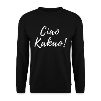 Ciao Kakao - Unisex Pullover - Schwarz - Vorne - Alina (178cm) & Michal (187cm)