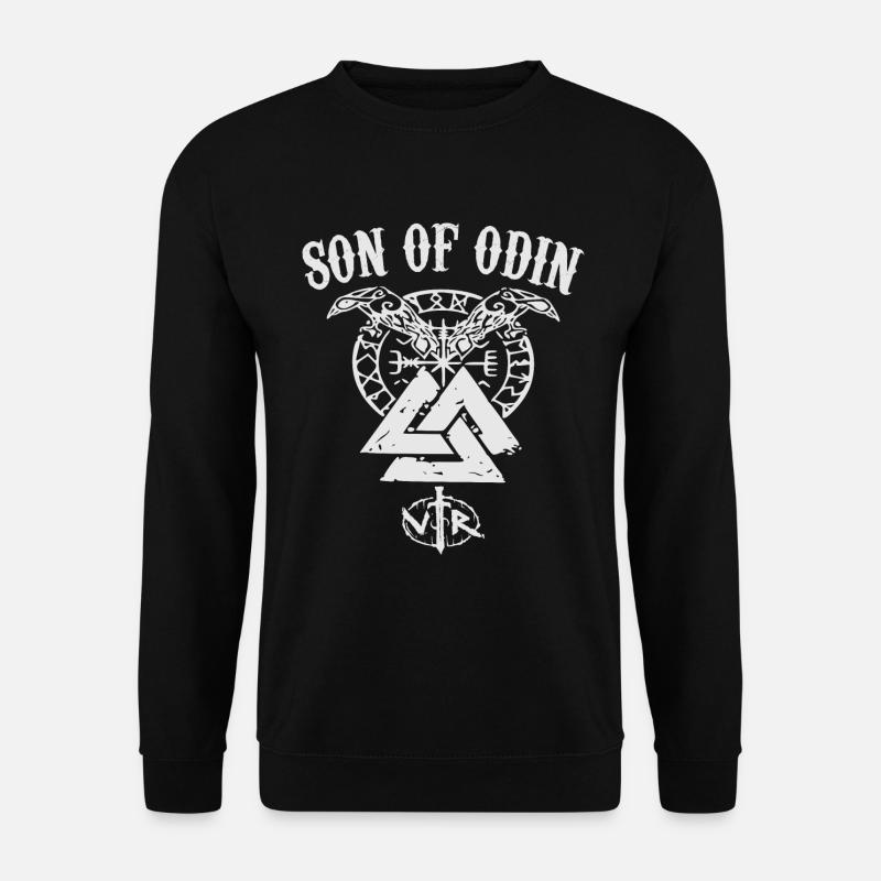 Odin Wikinger Walhalla nordisch - Unisex Pullover - Schwarz