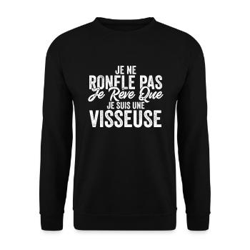 Visseuse Bricolage Humour Pour Grand-Père Cadeau - Sweat-shirt Unisexe - noir - Devant - Alina (178cm) & Michal (187cm)