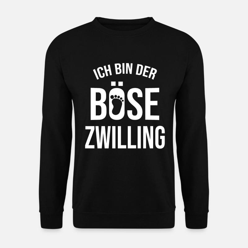 Zwillinge Zwilling - Unisex Pullover - Schwarz