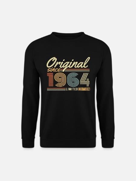 Original 1964 Vintage Retro Jahrgang Geburtstag - Unisex Pullover - Schwarz