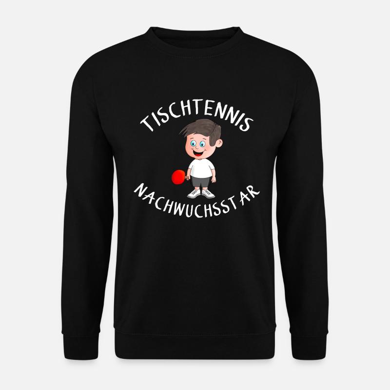 Tischtennisspieler Nachwuchs - Unisex Pullover - Schwarz