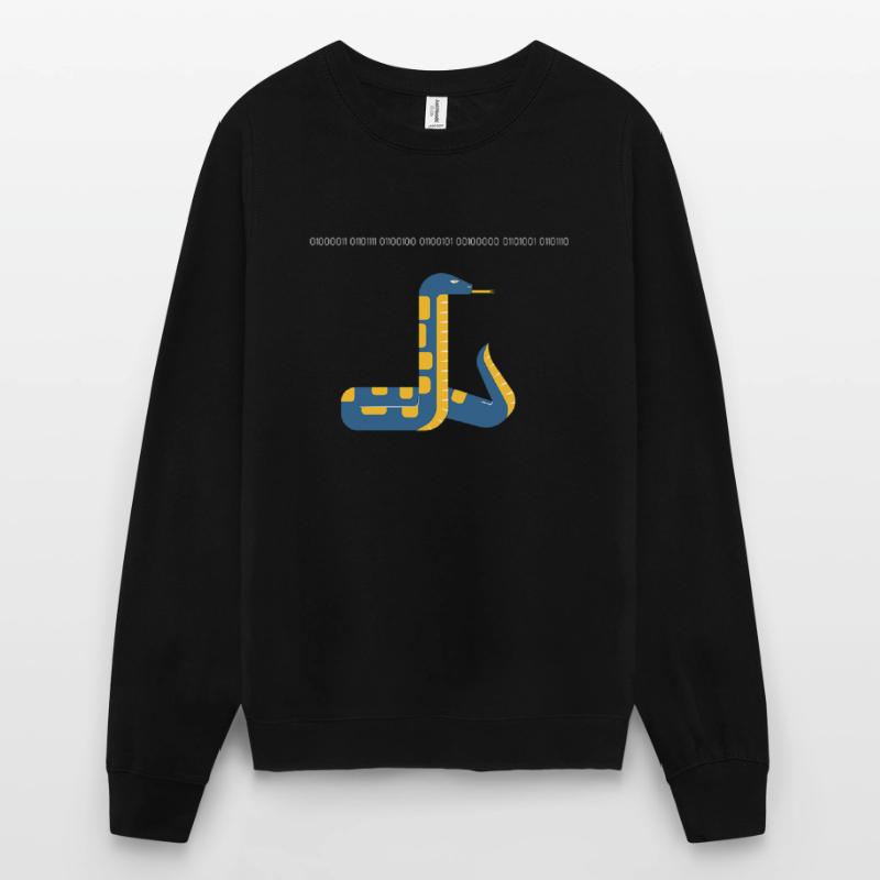Code in Python in Binary Code Design Unisex Sweatshirt