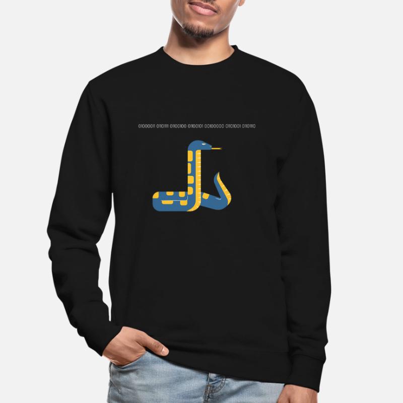 Code in Python in Binary Code Design Unisex Sweatshirt