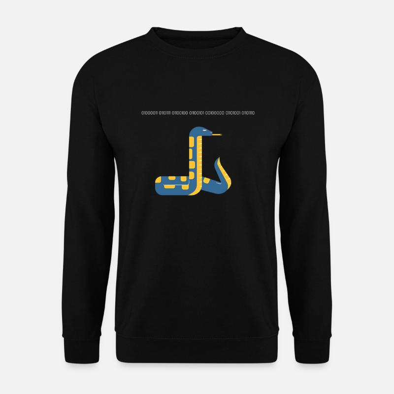 Code in Python in Binärcode Design - Unisex Pullover - Schwarz