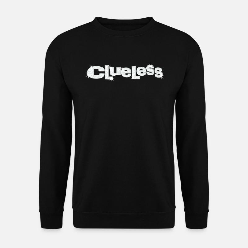 Clueless Glitter Logo - Unisex Sweatshirt - black