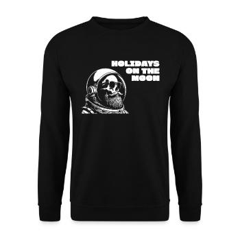 Vacances sur la lune - Sweat-shirt Unisexe - noir - Devant - Alina (178cm) & Michal (187cm)