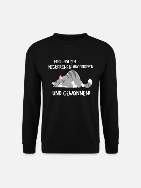 Mich hat ein Nickerchen angegriffen - Unisex Pullover - Schwarz