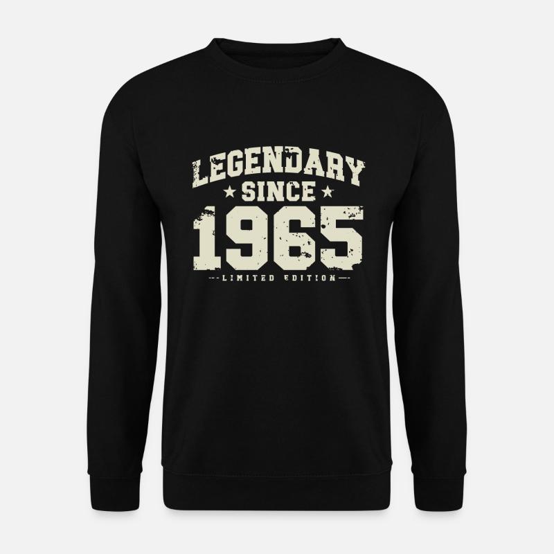 Legendär seit 1965 Jahrgang Geburtstag Geschenk - Unisex Pullover - Schwarz