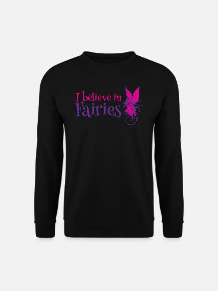 Je crois aux fées fées créatures mythiques contes de fées - Sweat-shirt Unisexe - noir