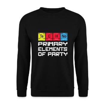 Nerd Geek Techno Elements funny Party - Unisex Pullover - Schwarz - Vorne - Alina (178cm) & Michal (187cm)
