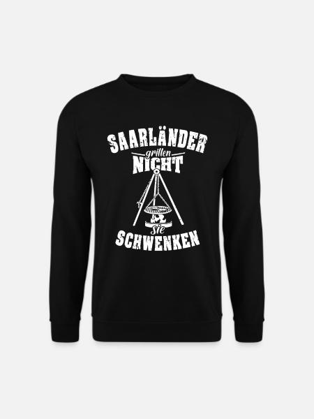 Schwenken Saarland grillen Schwenkgrill - Unisex Pullover - Schwarz