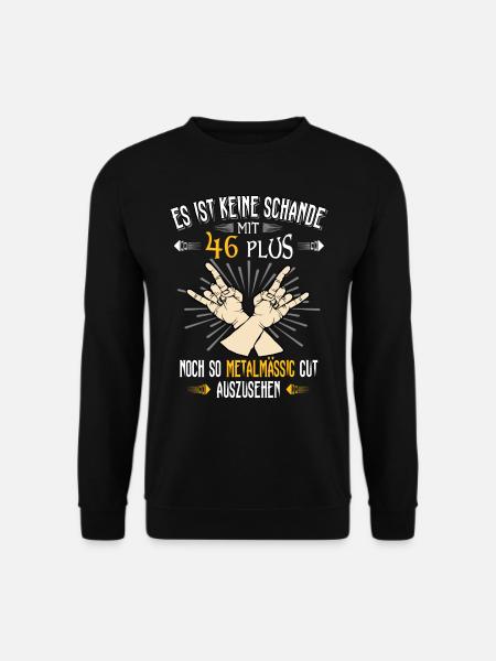 50. Geburtstag Rock Metal 50 Jahre Spruch - Unisex Pullover - Schwarz