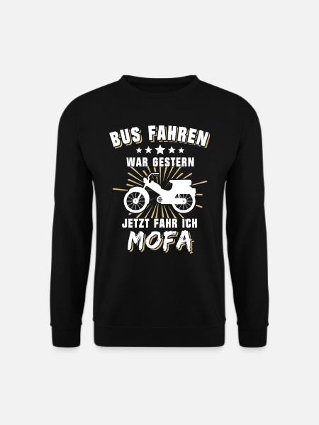 Mofa Führerschein Mofafahrer Mofaführerschein - Unisex Pullover - Schwarz