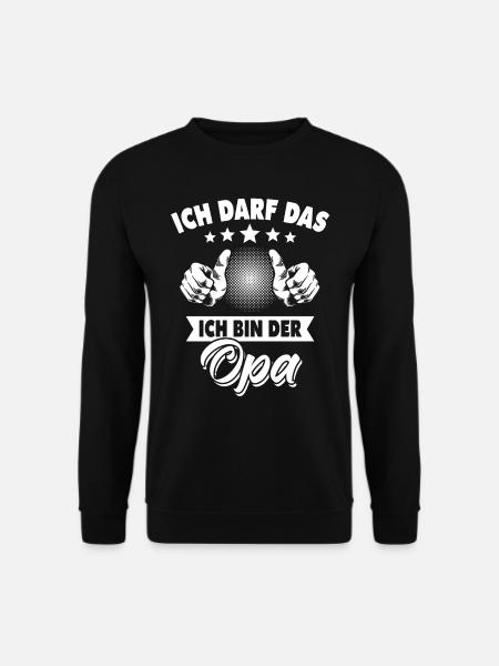 Opa Spruch Geschenk lustige Sprüche Enkel Opas - Unisex Pullover - Schwarz
