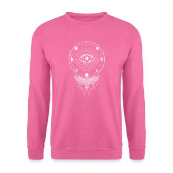 Mondphasen Motte Motten - Unisex Pullover - Pink - Vorne